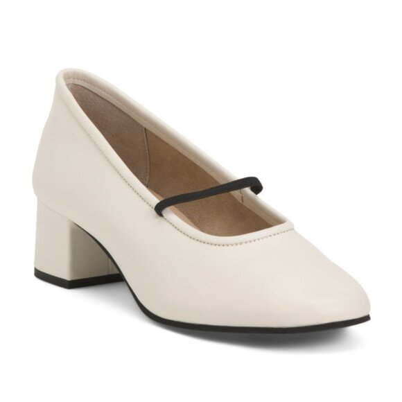 SEYCHELLES Leather Dusk To Dawn Low Block Heels - Picture 1 of 3